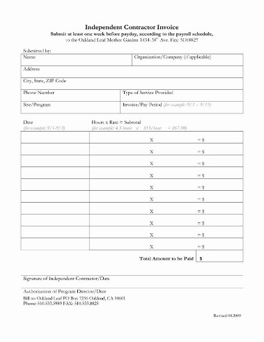 free freelance independent contractor invoice template