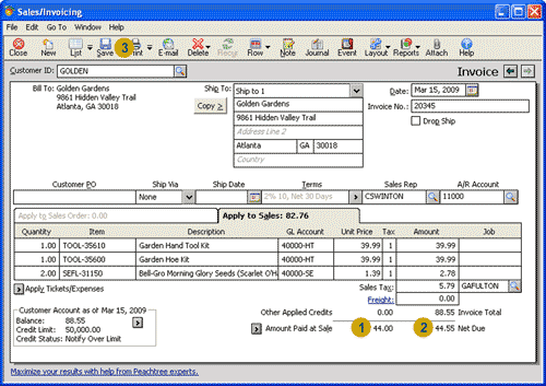 how do i part pay an invoice?