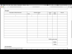 Independent Contractor Invoice Template