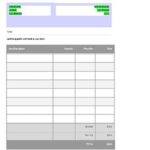 Invoice Template For Google Docs