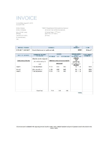 invoice templates for free