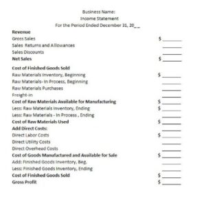 Multi Step Income Statement Format, Examples