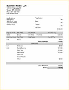 Pay Stub Meaning