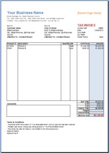 Sales Invoice Template